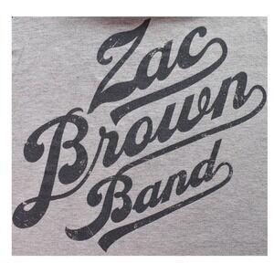 Zac Brown Band Southern Ground Raglan Baseball Tee Grey 3/4 Sleeve Mens Medium